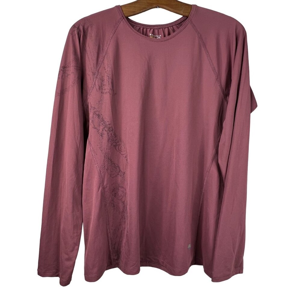 Mountain HardWear Mountain Pullover Crew Neck Athletic Top Long Sleeve Womens L